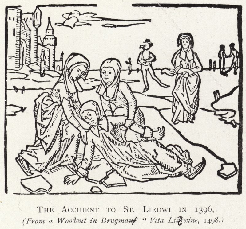 El accidente de San Liedwi en 1396 de Flemish School
