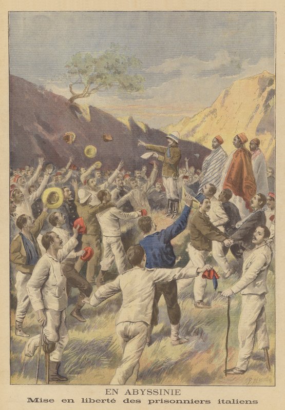 Liberación de prisioneros italianos en Etiopía de Fortune Louis Meaulle