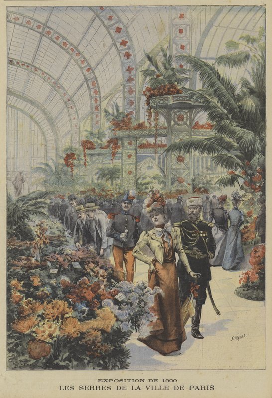 Invernaderos de la ciudad de París, Exposición Universal, 1900 de Fortune Louis Meaulle
