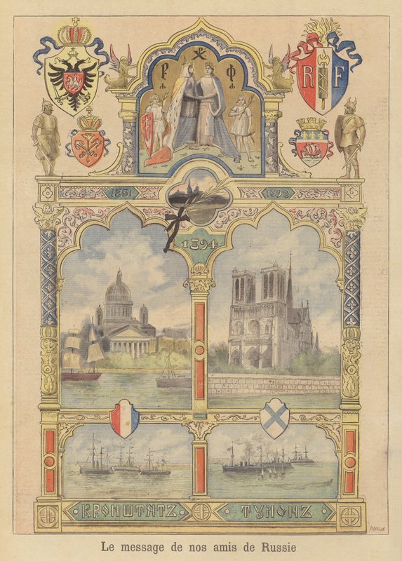 Mensaje de buena voluntad de la ciudad de San Petersburgo a Francia de Fortune Louis Meaulle
