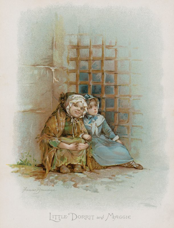 La pequeña Dorrit y Maggie de Frances Brundage
