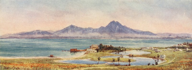 Los antiguos puertos de Cartago (litografía en color) de Frances Nesbitt