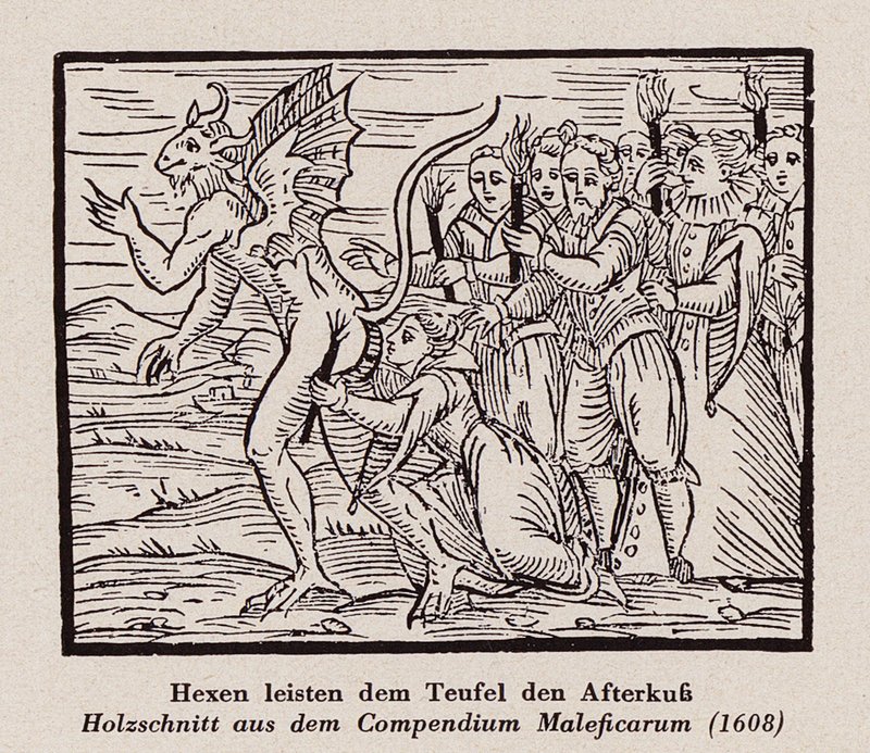 Brujas besando el ano del diablo de Francesco Maria Guazzo