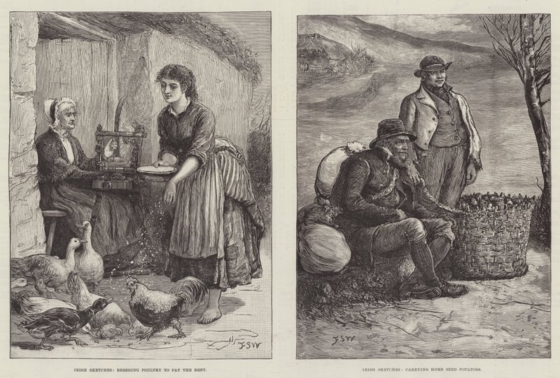 Bocetos irlandeses de Francis S. Walker