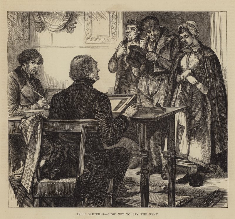Bocetos irlandeses, cómo no pagar la renta de Francis S. Walker