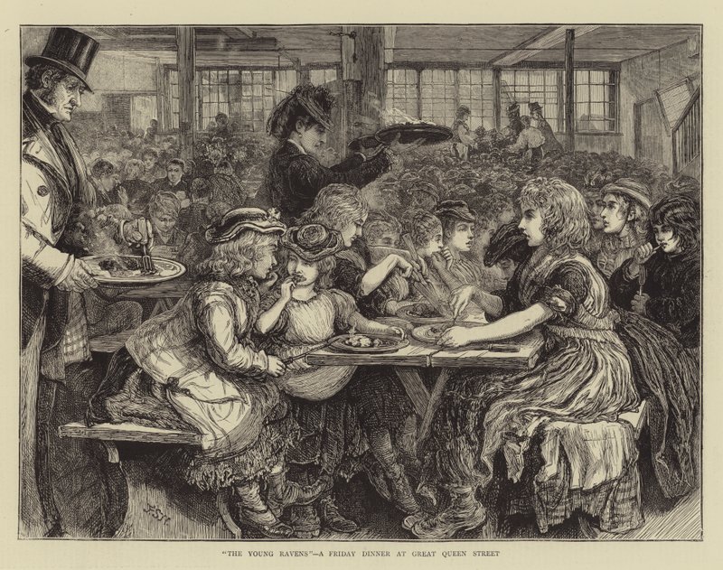 Los jóvenes cuervos, una cena de viernes en Great Queen Street de Francis S. Walker