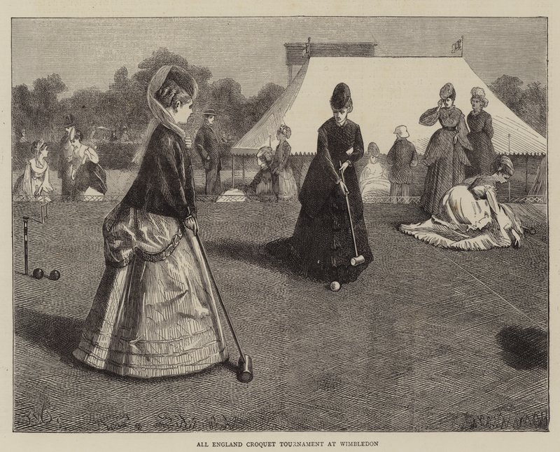 Torneo de croquet de toda Inglaterra en Wimbledon de Francis Wilfred Lawson