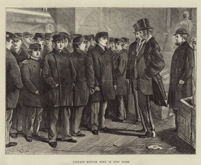 Niños refugiados ingleses en Nueva York de Francis Wilfred Lawson