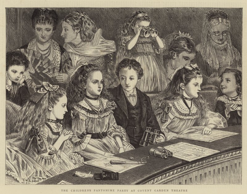 La fiesta de pantomima infantil en el Teatro Covent Garden de Francis Wilfred Lawson