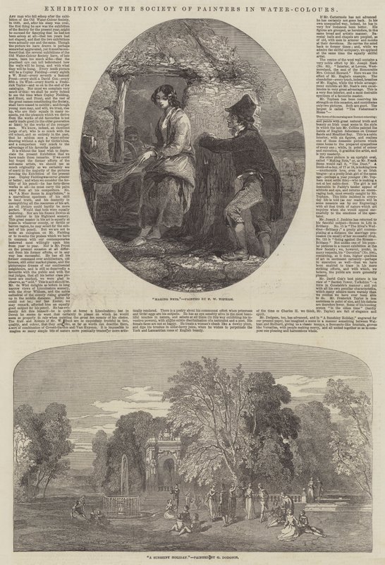 Exposición de la Sociedad de Pintores en Acuarela de Francis William Topham