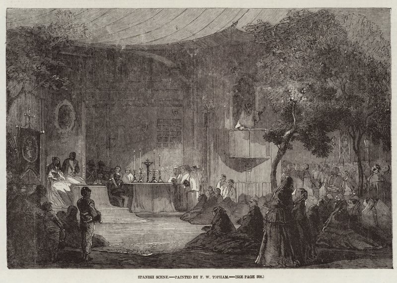Escena española de Francis William Topham