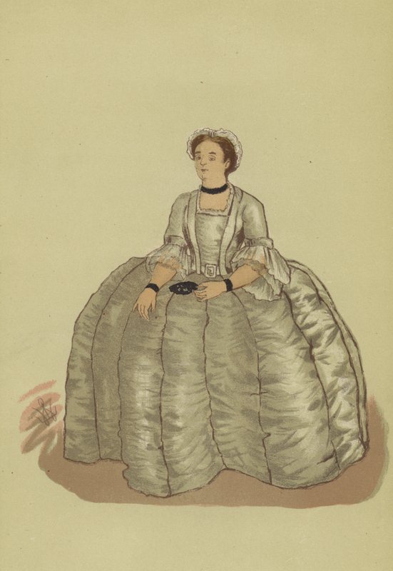 Traje femenino del reinado de Jorge II de Francis (after) Hayman