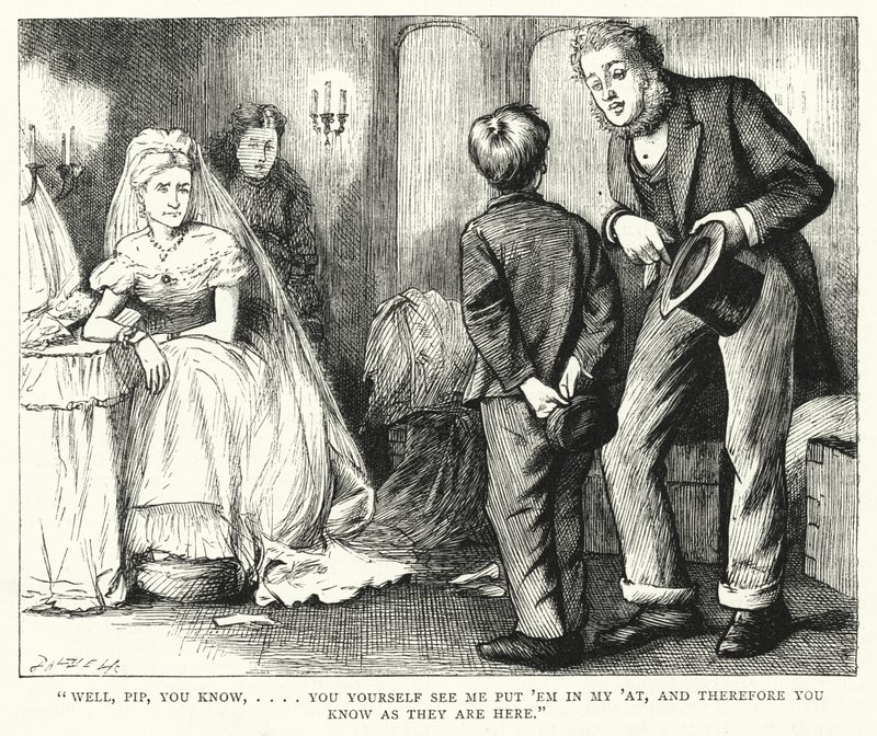 Ilustración para Grandes Esperanzas de Charles Dickens de Francis Arthur Fraser