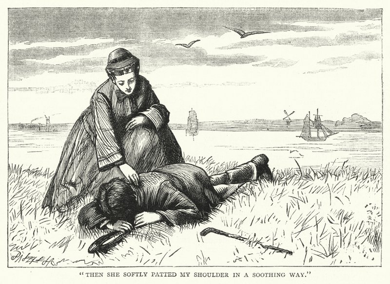 Ilustración para Grandes Esperanzas de Charles Dickens (grabado) de Francis Arthur Fraser