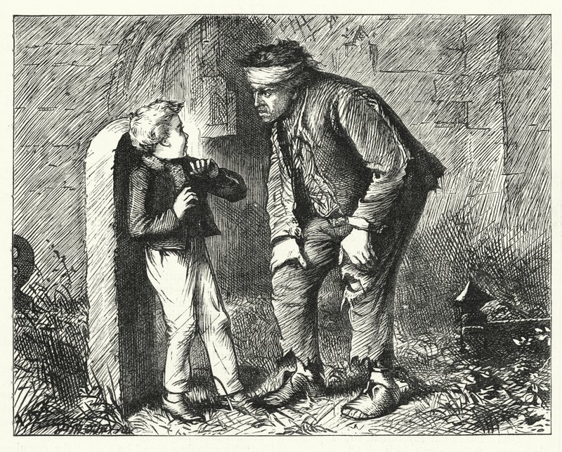 Ilustración para Grandes Esperanzas de Charles Dickens de Francis Arthur Fraser