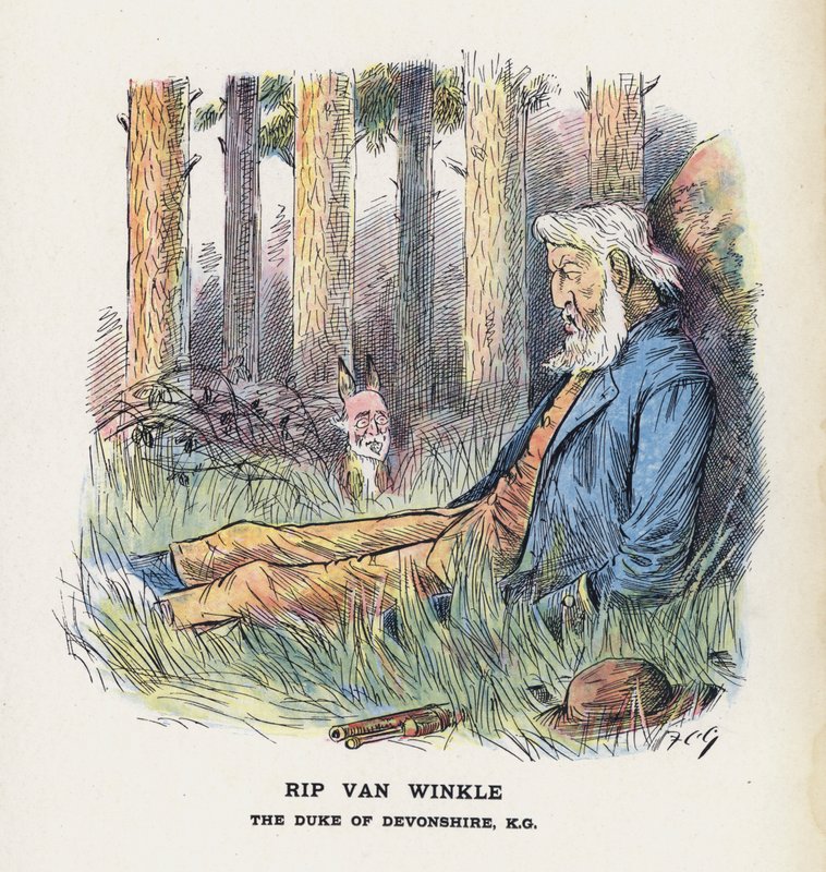 Rip Van Winkle, El Duque de Devonshire de Francis Carruthers Gould