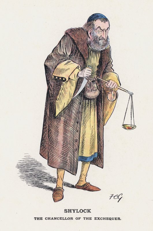 Shylock, El Canciller del Exchequer de Francis Carruthers Gould