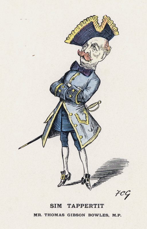 Sim Tappertit, Sr. Thomas Gibson Bowles de Francis Carruthers Gould