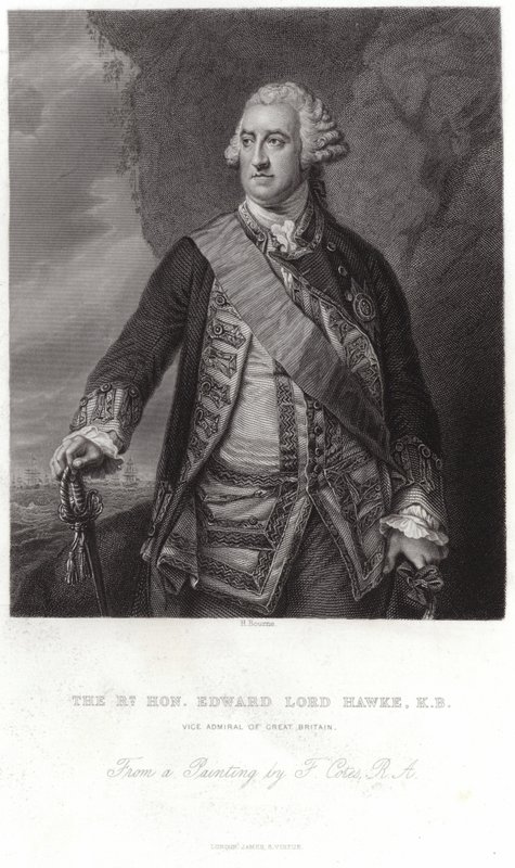 Retrato de Edward, Lord Hawke de Francis Cotes