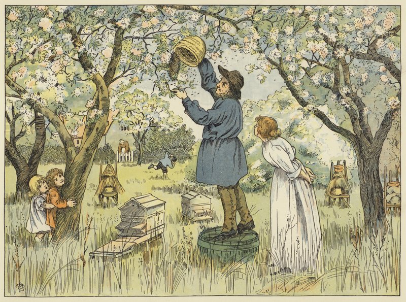 Apicultor (litografía en color) de Francis Donkin Bedford