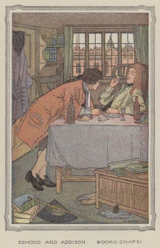 Ilustración para La historia de Henry Esmond (litografía en color) de Francis Donkin Bedford