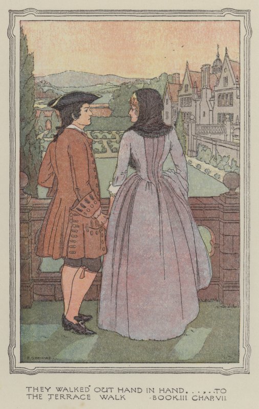 Ilustración para La historia de Henry Esmond (litografía en color) de Francis Donkin Bedford