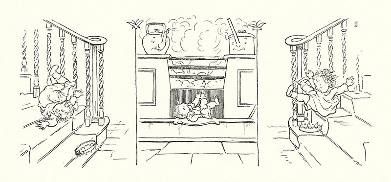 Ilustración de La espina mágica de Charles Dickens (litografía) de Francis Donkin Bedford