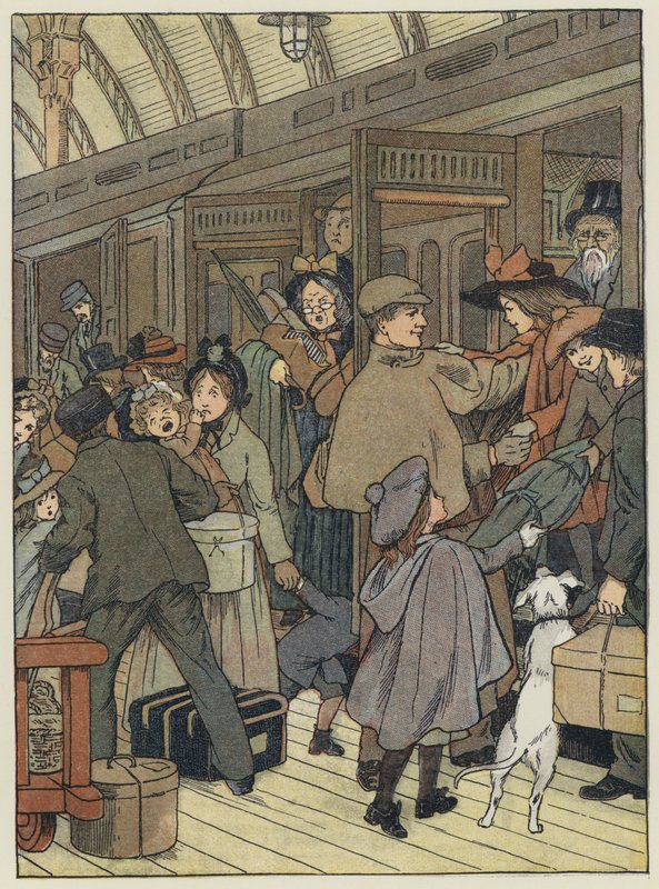 Londres: The London Terminus (litografía en color) de Francis Donkin Bedford