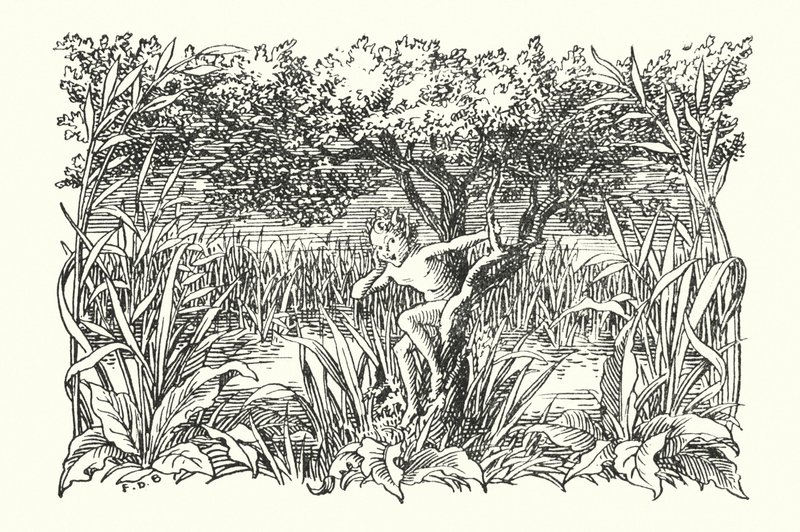 Merrie England: Robin Goodfellow (litografía) de Francis Donkin Bedford
