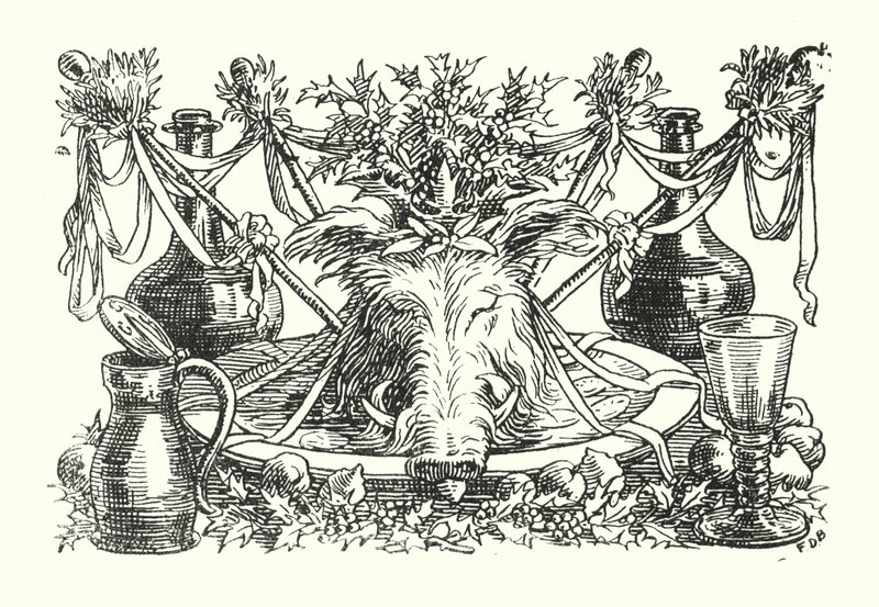 Merrie England: The Lord of Misrule (litografía) de Francis Donkin Bedford