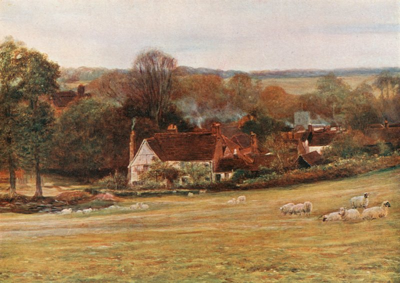 La Cabaña y el Jardín de Milton, Chalfont St Giles de Francis S. Walker