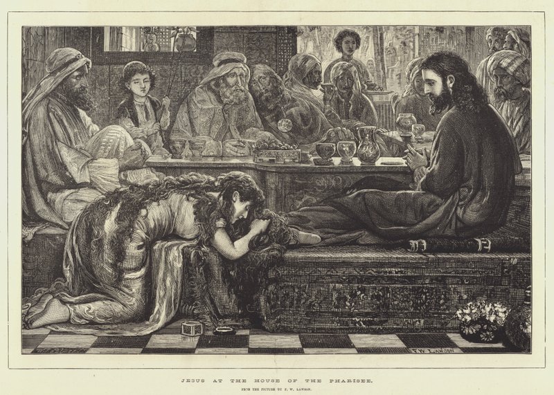 Jesús en la casa del fariseo de Francis Wilfred Lawson