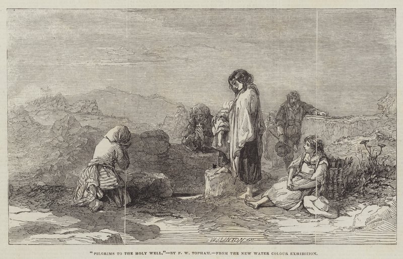 Peregrinos al pozo sagrado de Francis William Topham