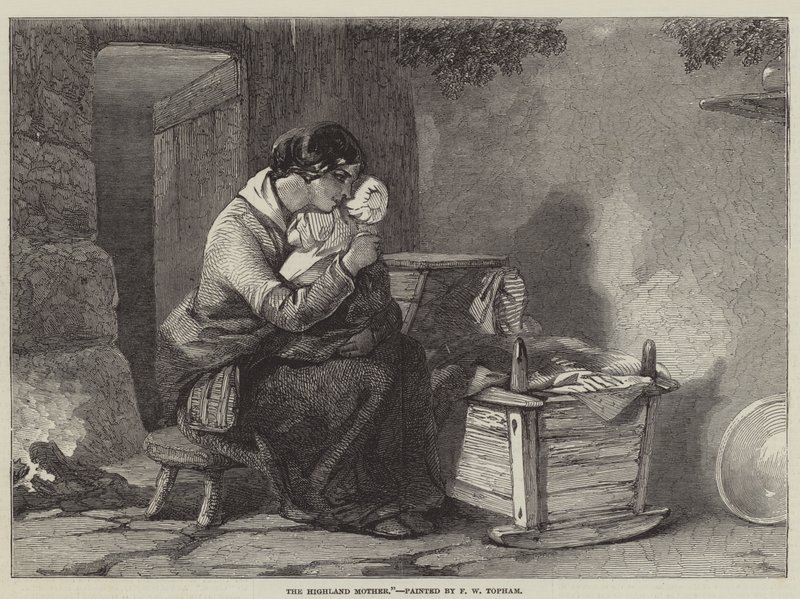 La madre de las tierras altas de Francis William Topham