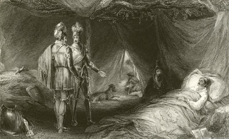 El lecho de muerte del ladrón de Francis William Topham