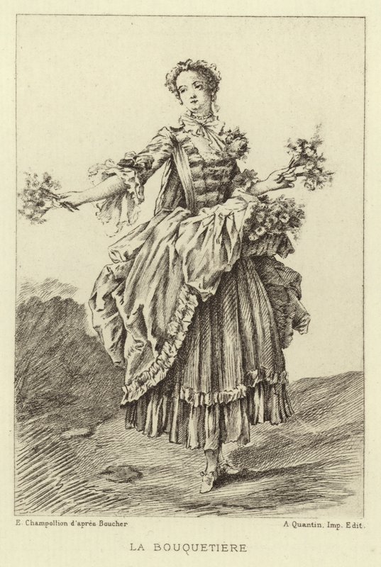 La Vendedora de Flores de Francois (after) Boucher