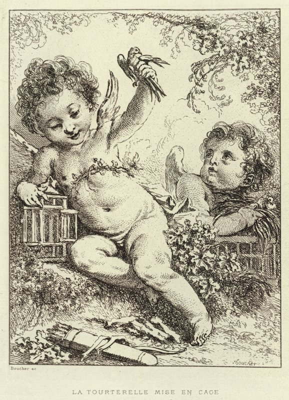 La Tortolita Puesta en Jaula de Francois (after) Boucher