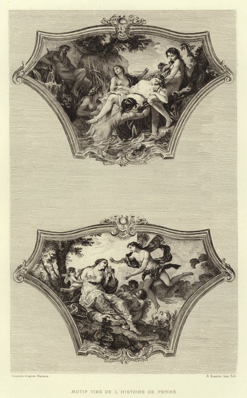 Motivo tomado de la historia de Psique de Francois (after) Boucher
