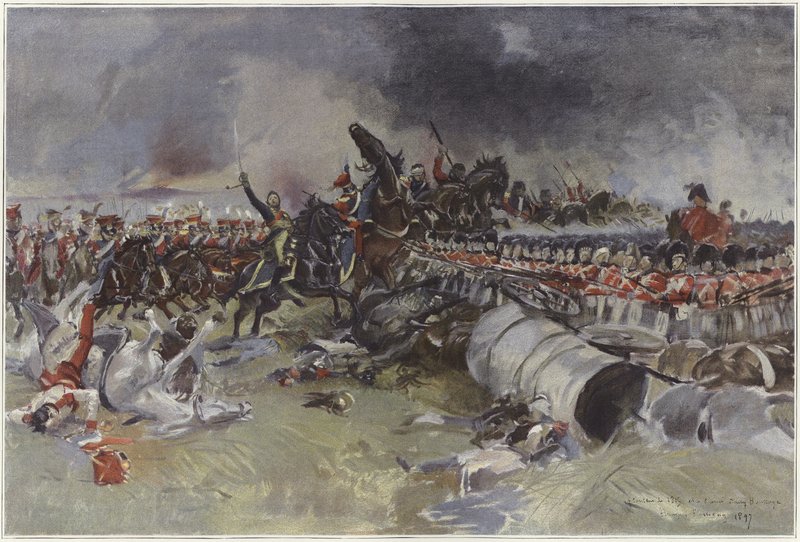 Batalla de Waterloo de Francois Flameng