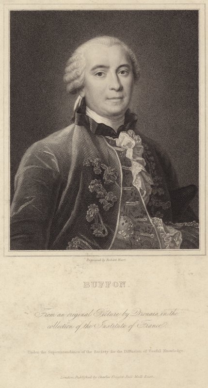 Retrato de Georges-Louis Leclerc, Conde de Buffon de Francois Hubert Drouais