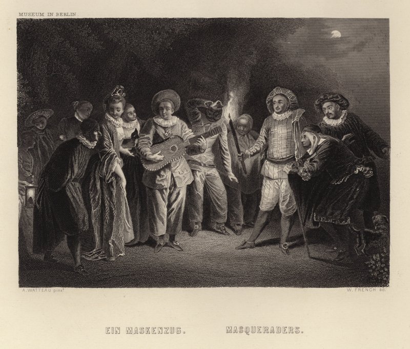 Mascaradas de Francois Louis Joseph Watteau