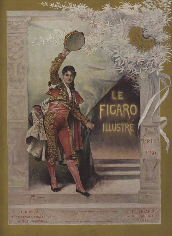 Portada de Le Figaro Illustré, 1 de diciembre de 1887 de Francois Schommer