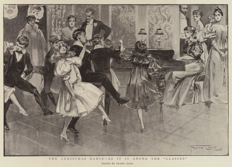 El Baile de Navidad, como es entre las Clases de Frank Craig