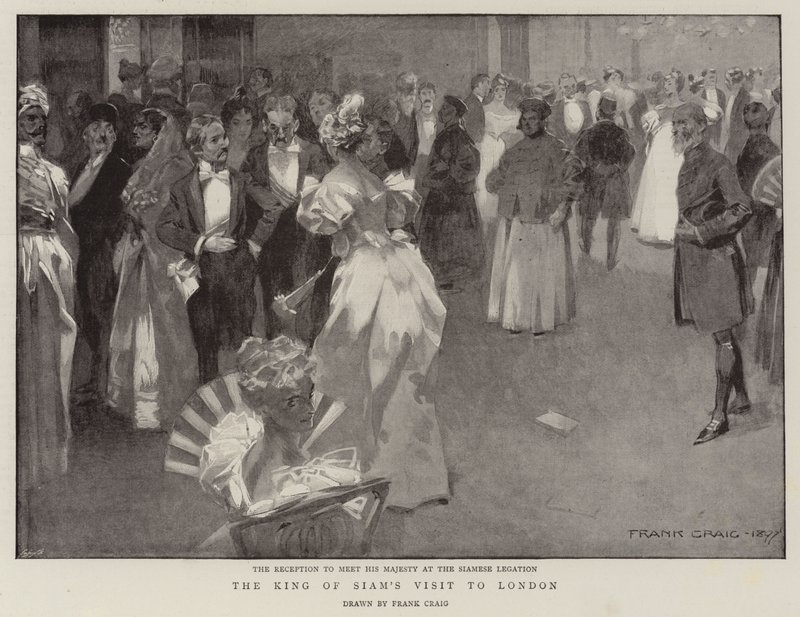 La visita del Rey de Siam a Londres de Frank Craig