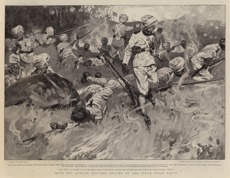 Con la columna móvil de Kurram de la Fuerza de Campo de Tirah de Frank Craig