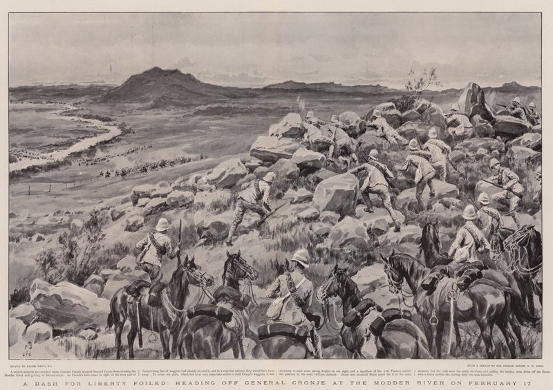 Un Intento de Libertad frustrado, interceptando al General Cronje en el Río Modder el 17 de febrero de Frank Dadd