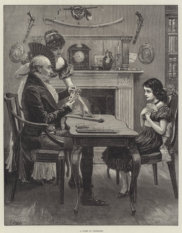 Una partida de cribbage de Frank Dadd