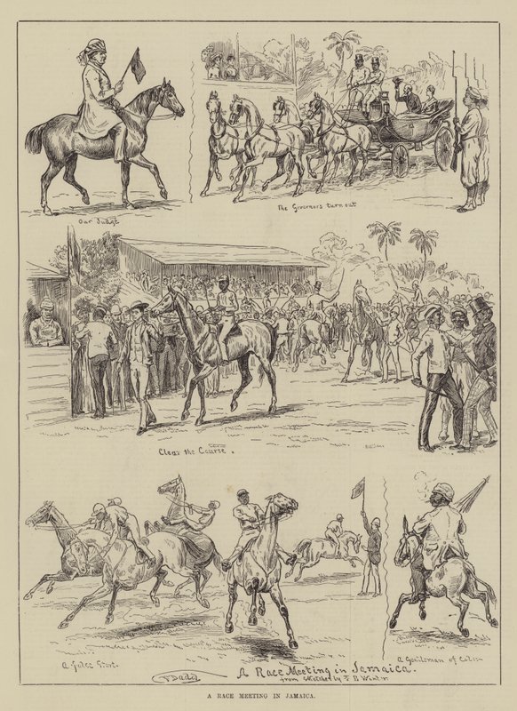 Reunión de carreras en Jamaica de Frank Dadd