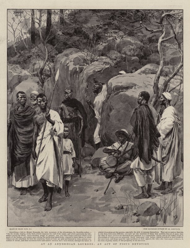 En un Lourdes Abisinio, Un Acto de Devoción Piadosa de Frank Dadd