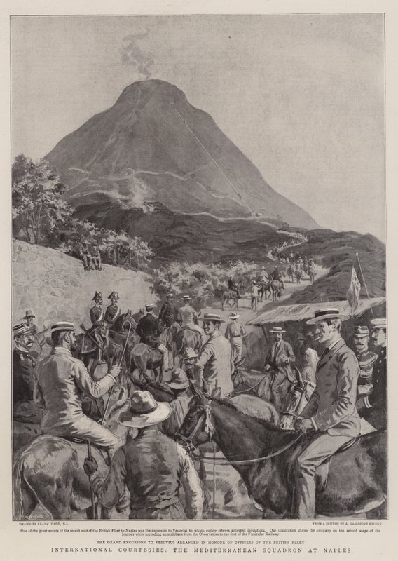 Cortesías internacionales, el escuadrón del Mediterráneo en Nápoles de Frank Dadd